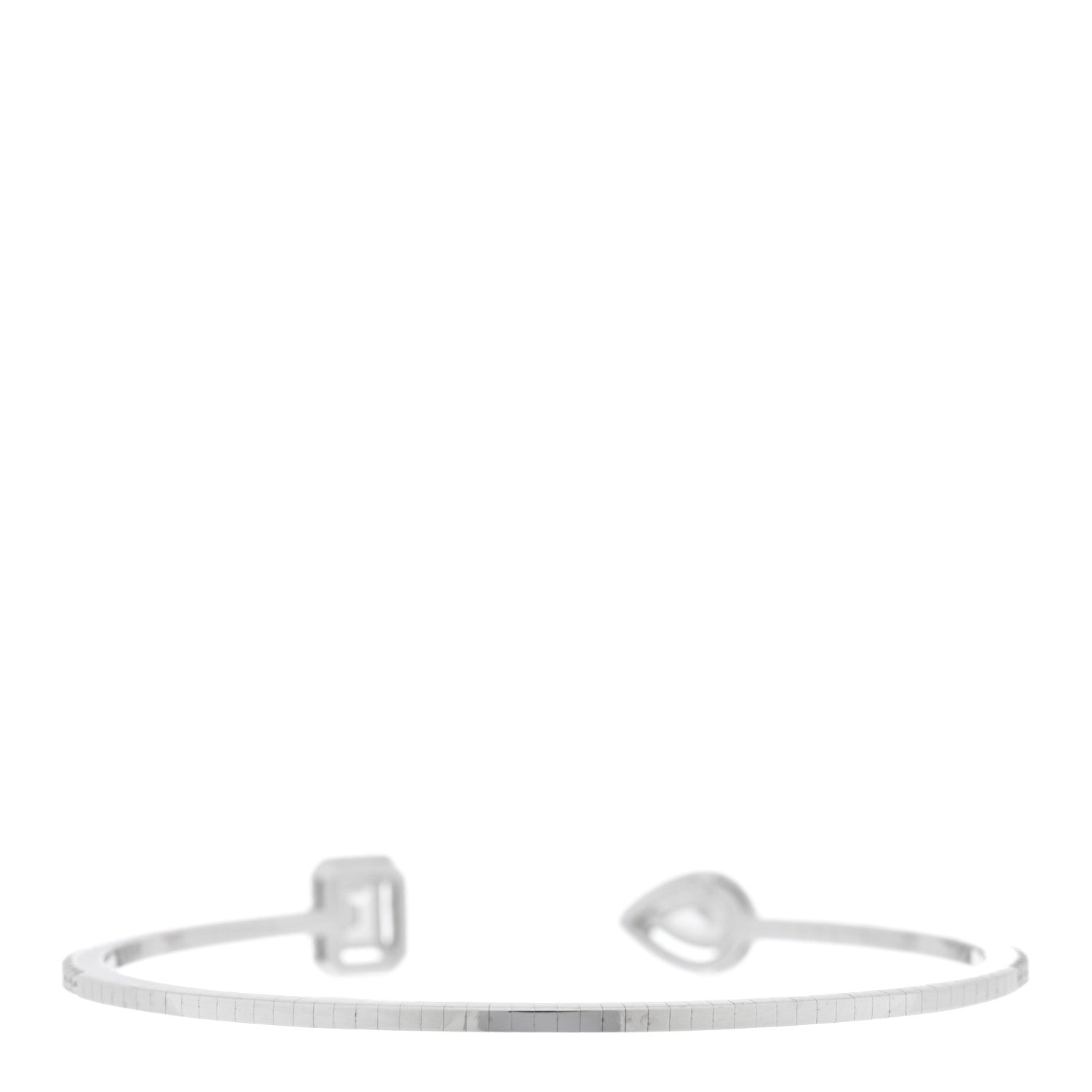 Messika 18K White Gold Diamond .80ctw My Twin Toi & Moi  Skinny Bangle Bracelet 2 of 4