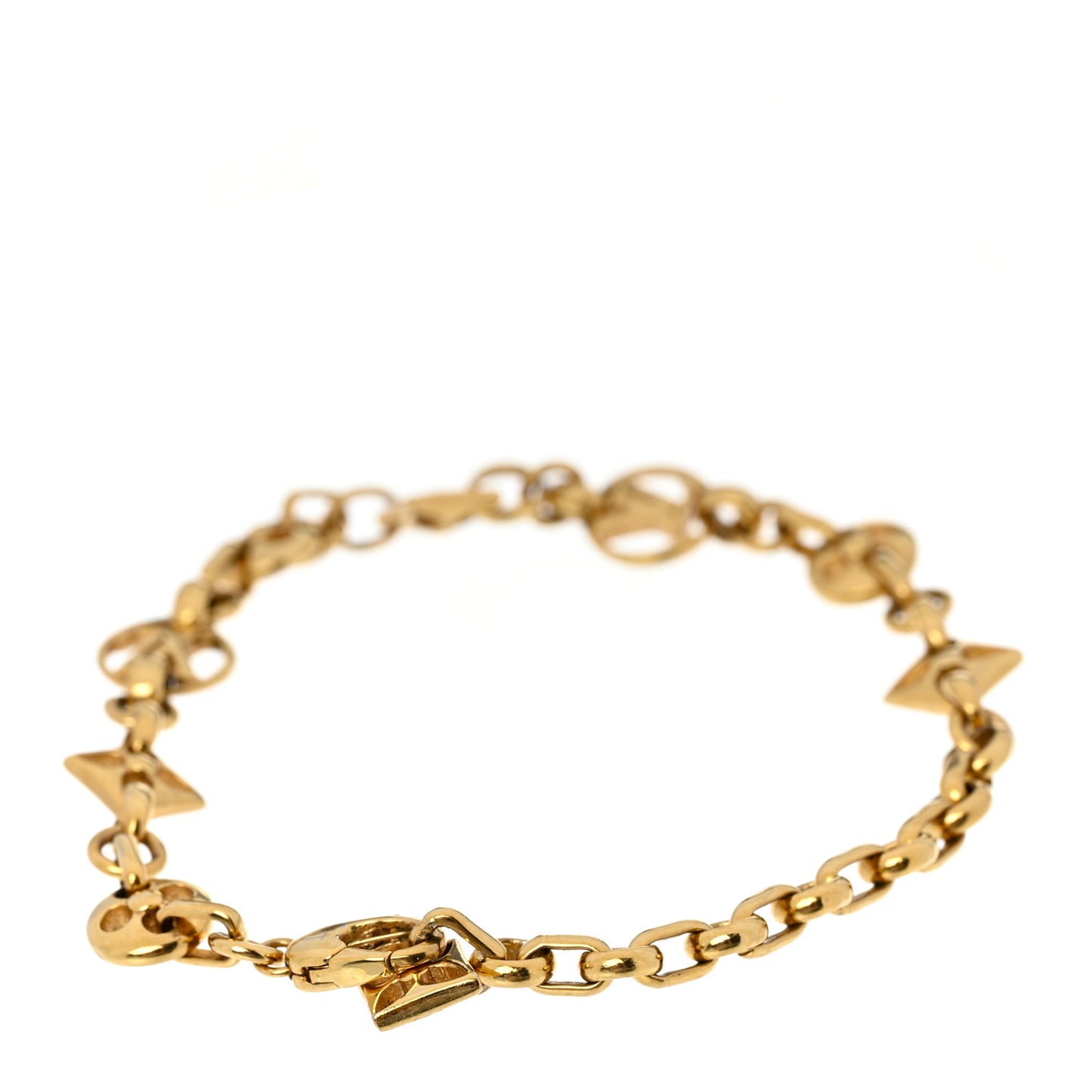 Metal Crazy In Lock Bracelet Gold