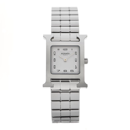 Hermes Stainless Steel 21mm Heure H Hour Quartz Watch 1 of 5