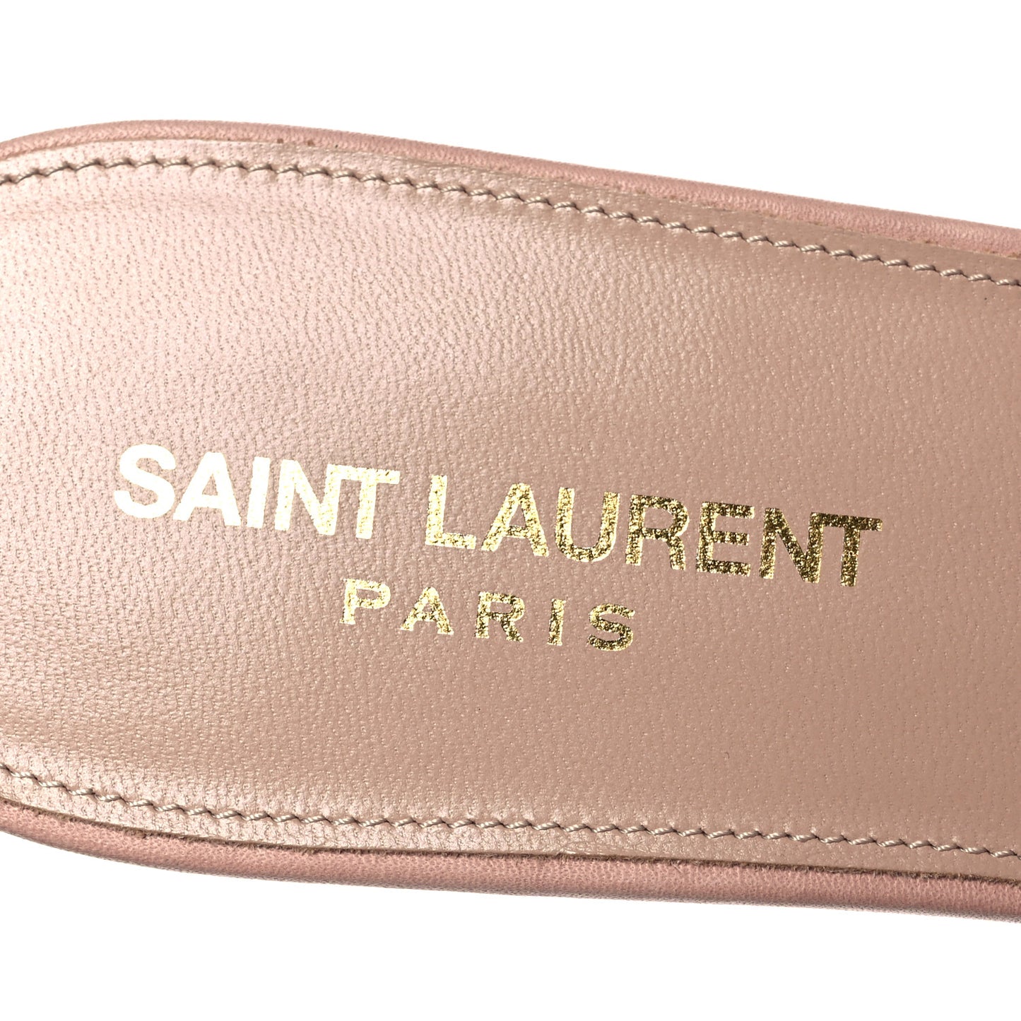 Calfskin Tribute 05 Slide Sandals 40.5 Nude