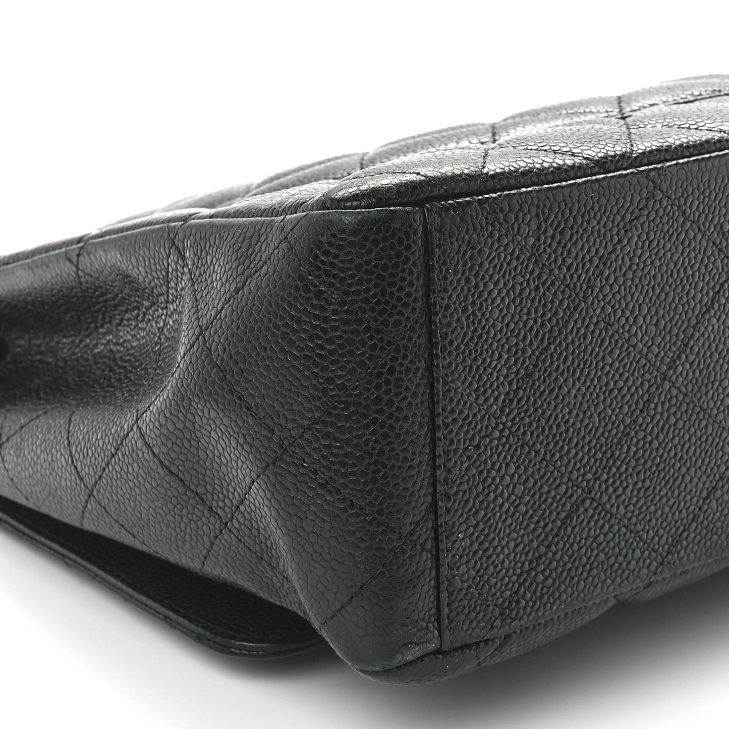Caviar Quilted Maxi Double Flap Black