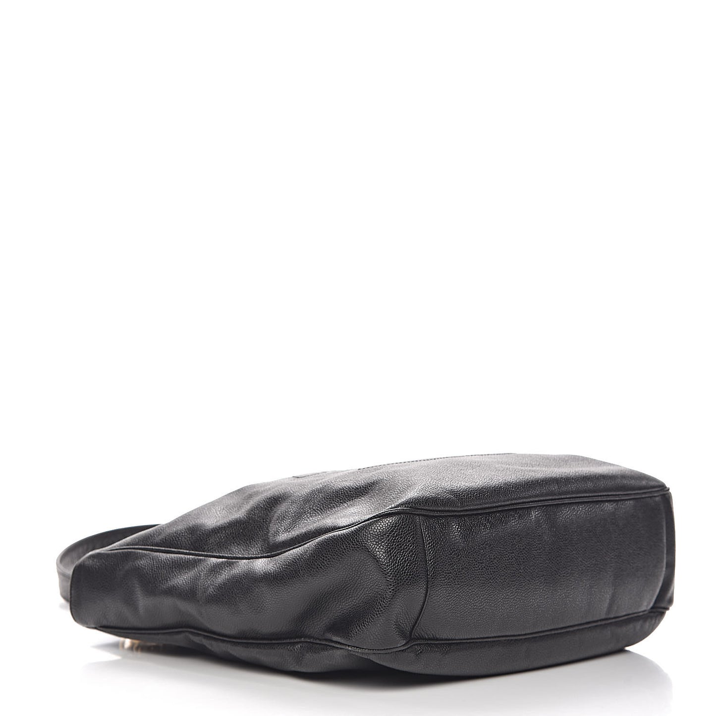 Caviar Large CC Shoulder Bag Black