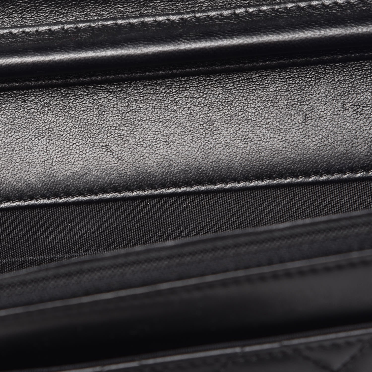 Chanel Lambskin Quilted Boy Wallet On Chain WOC Black 11 of 12