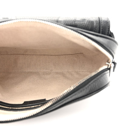 Gucci Piuma Calfskin Jumbo GG Embossed Small Messenger Bag Black 5 of 13