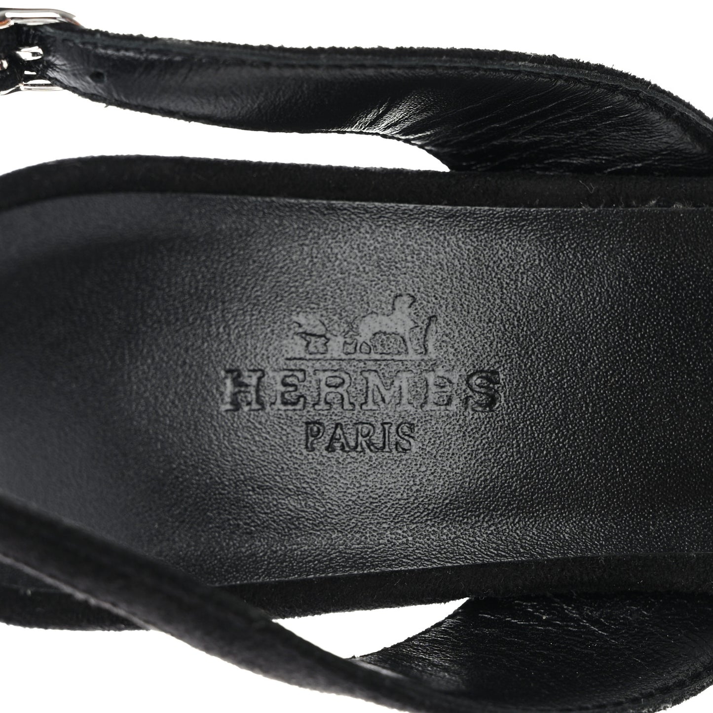 Suede Goatskin Dabka Embroidered Chevron Holy 105 Sandals 36 Black