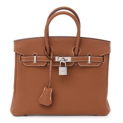 Hermes Togo Birkin 25 Gold 1 of 9