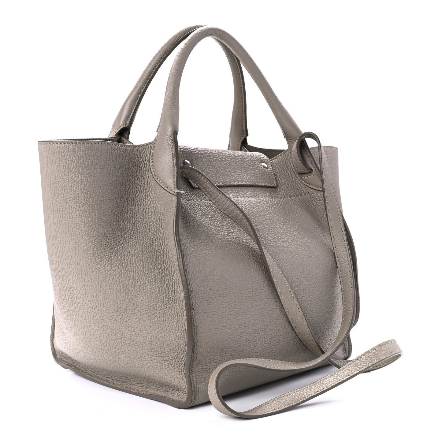 Supple Grained Calfskin Small Big Bag Light Taupe