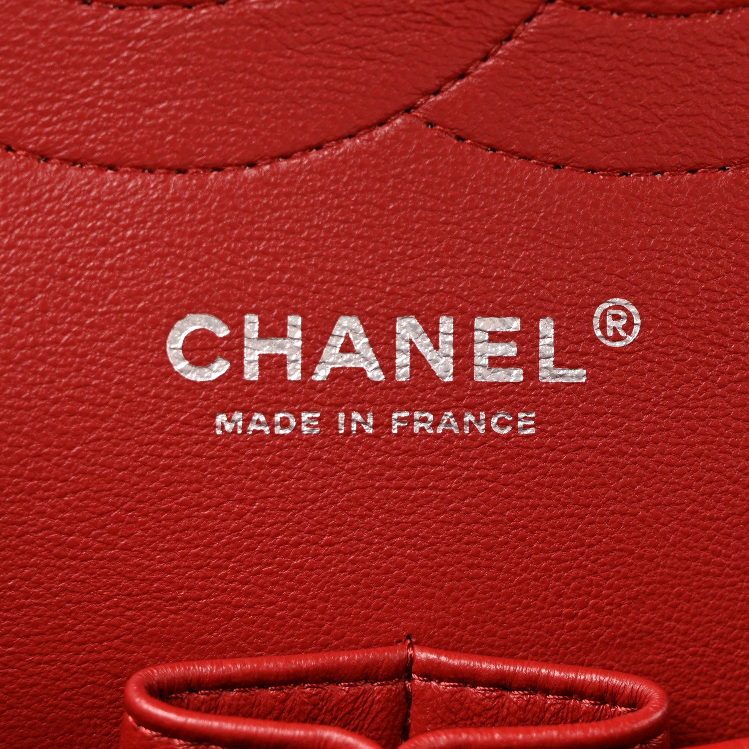 Chanel Caviar Quilted Jumbo Double Flap Dark Red 14 of 40