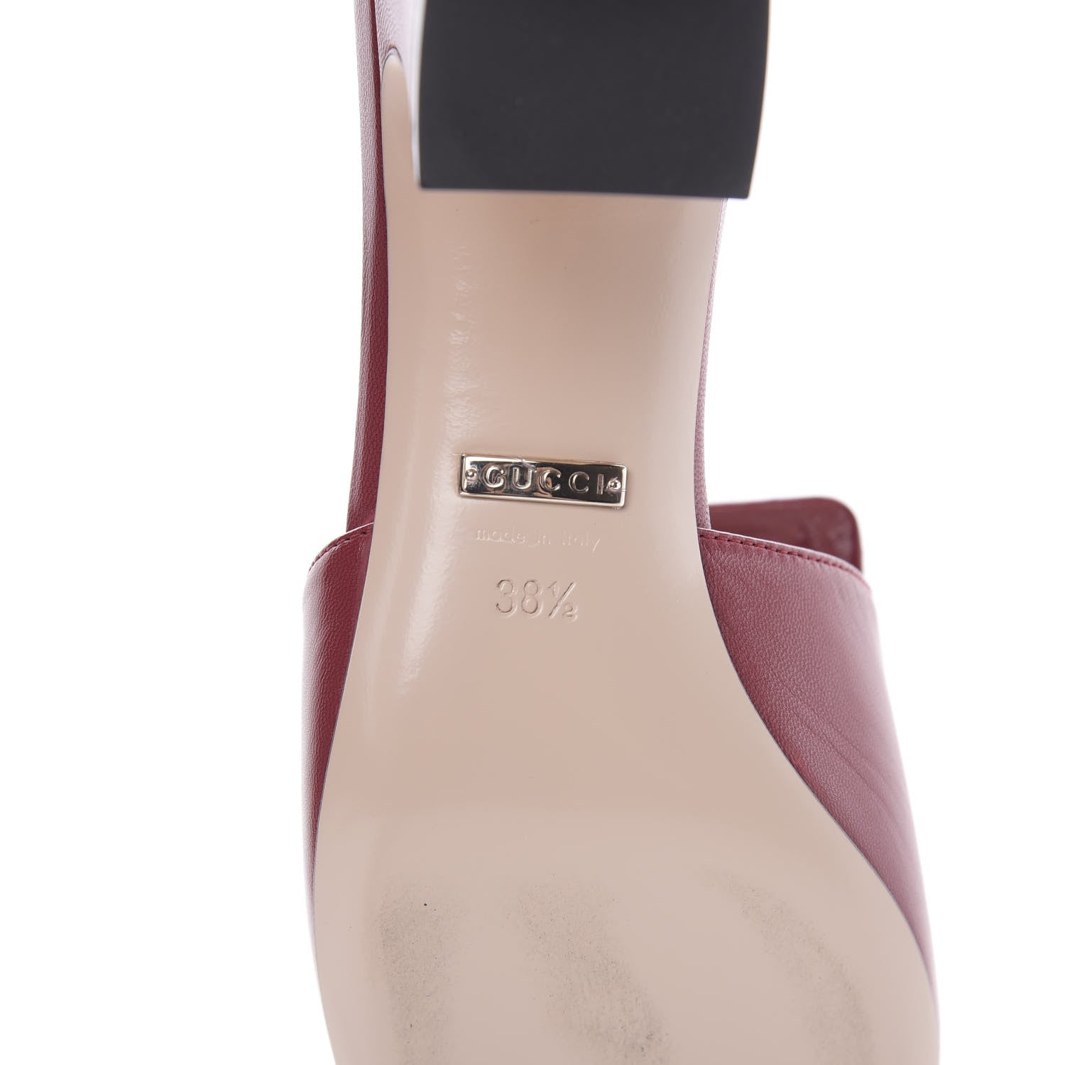 Gucci Malaga Kid Crystal Square G Madelyn Mules 38.5 Romantic Cerise 8 of 12