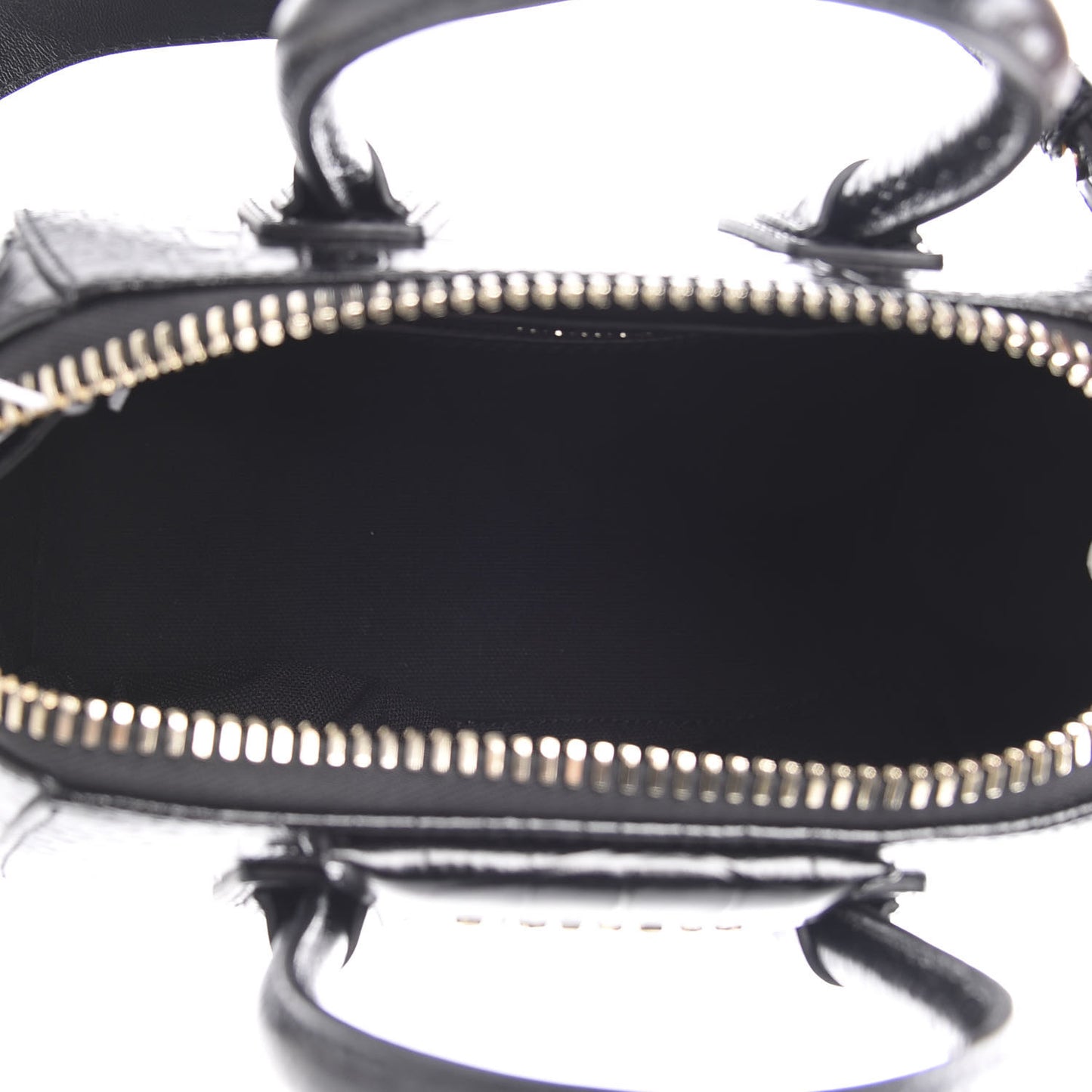 Calfskin Crocodile Embossed Mini Antigona Black