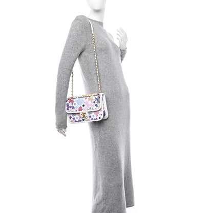 Chanel Lambskin Lace Patchwork Flap Bag Multicolor 2 of 12