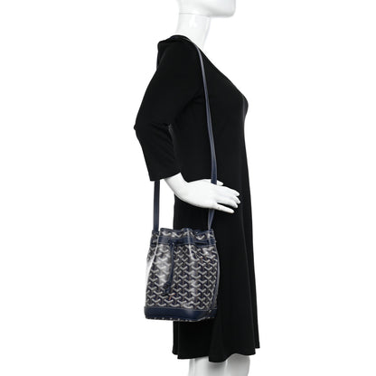 Goyard Goyardine Petit Flot Bucket Bag PM Navy 2 of 9