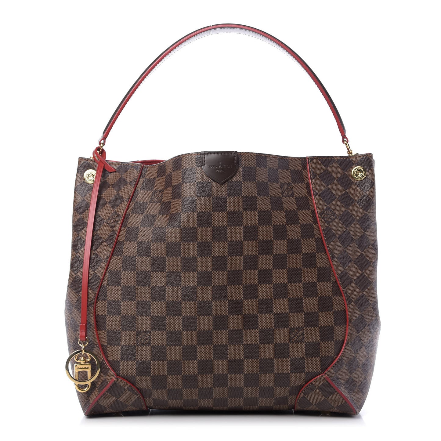 Damier Ebene Caissa Hobo Cherry