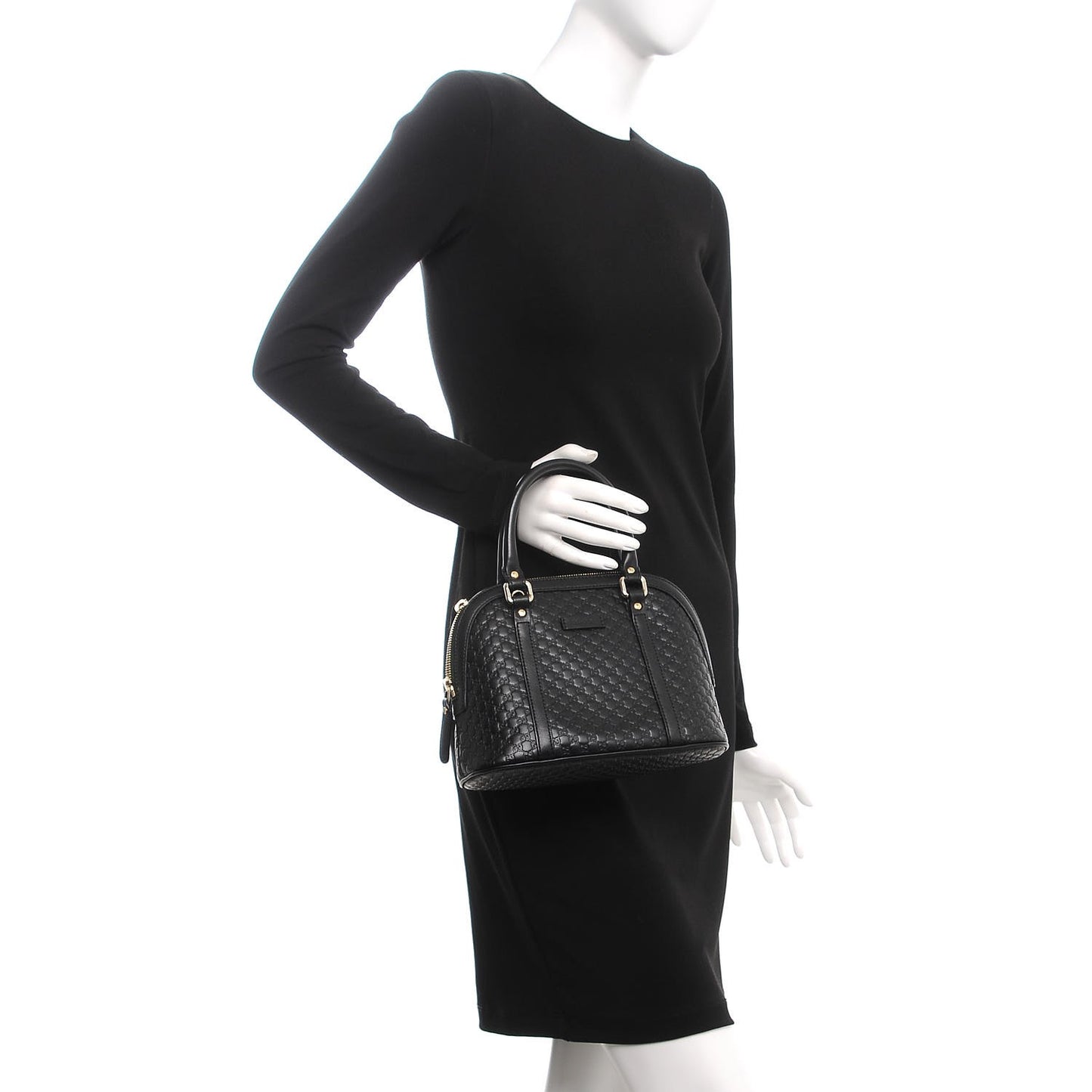 Microguccissima Mini Dome Bag Black