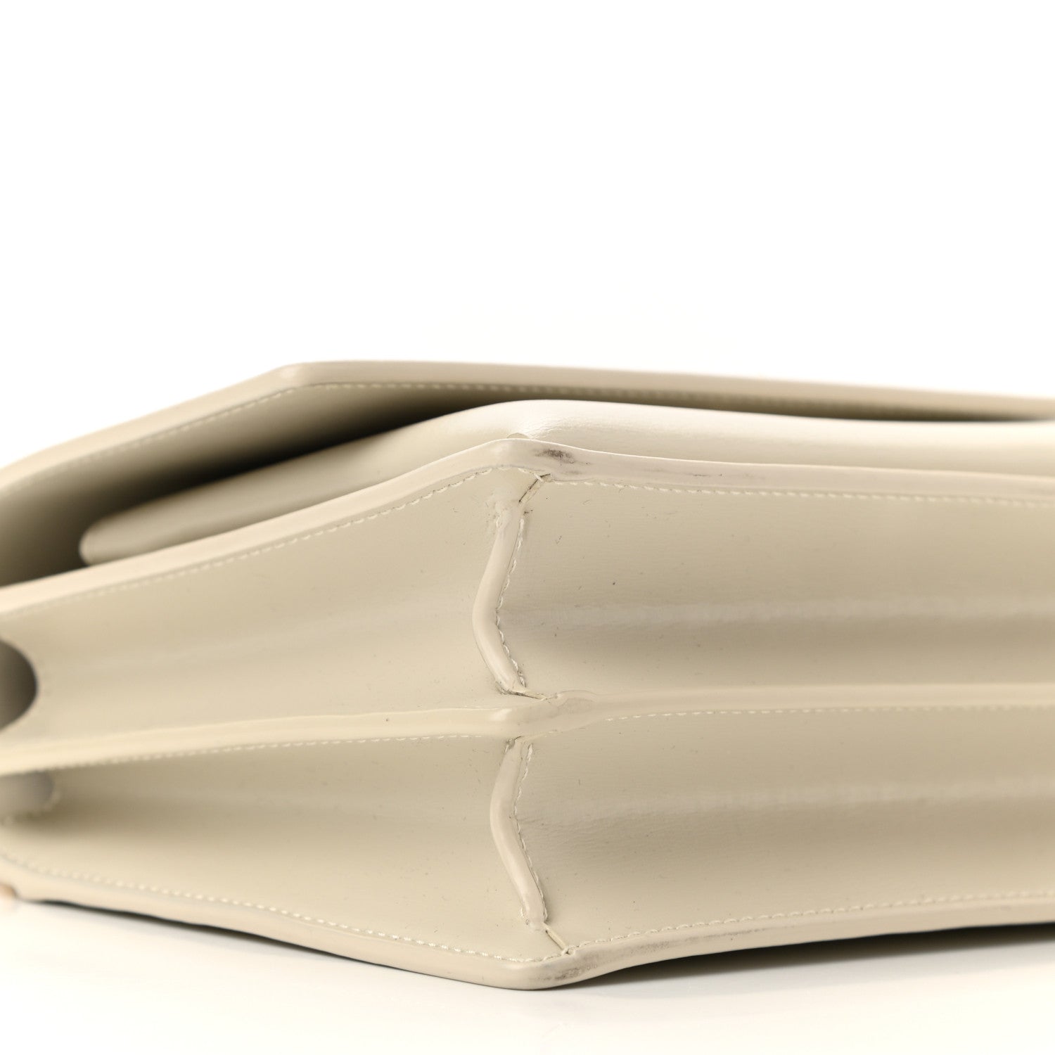 Saint Laurent Calfskin Medium Monogram Sunset Blanc Vintage 9 of 11