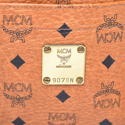 MCM Visetos Shoulder Bag Cognac 7 of 18