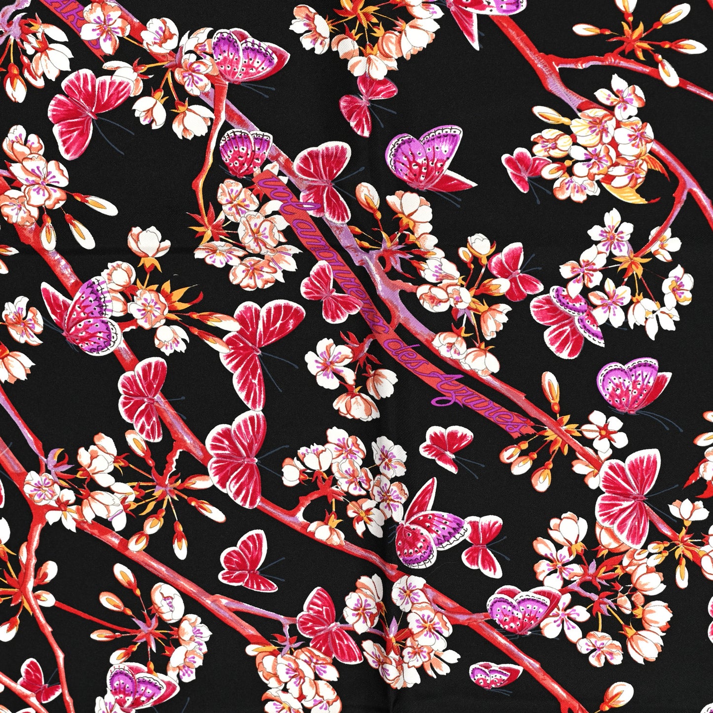 Silk Vol Amoureux des Azures Scarf 90