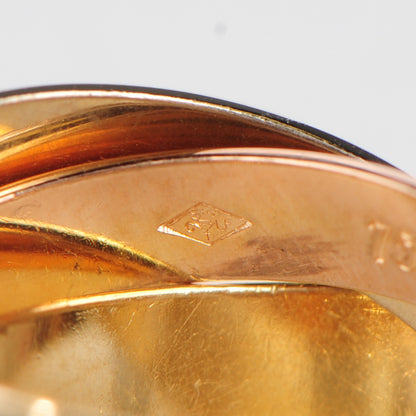 Cartier 18K Pink Yellow White Gold Classic Trinity Ring 48 4.5 4 of 7