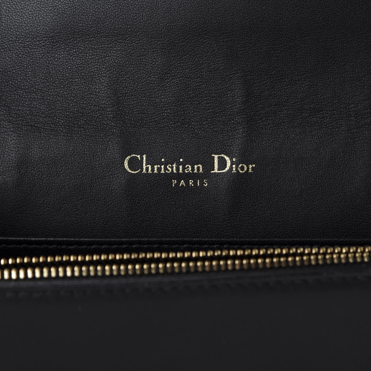Christian Dior Lambskin Cannage Lady Dior Chain Wallet Black 9 of 13