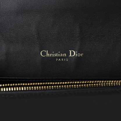 Christian Dior Lambskin Cannage Lady Dior Chain Wallet Black 9 of 13