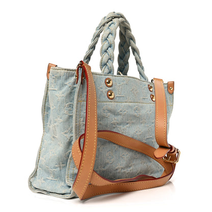 Louis Vuitton Monogram Washed Denim Let Go PM Sky Blue 3 of 10