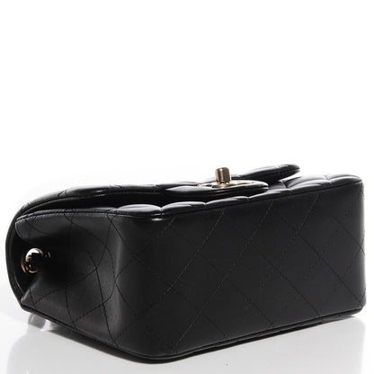 Chanel Lambskin Quilted Mini Square Flap Black 4 of 9