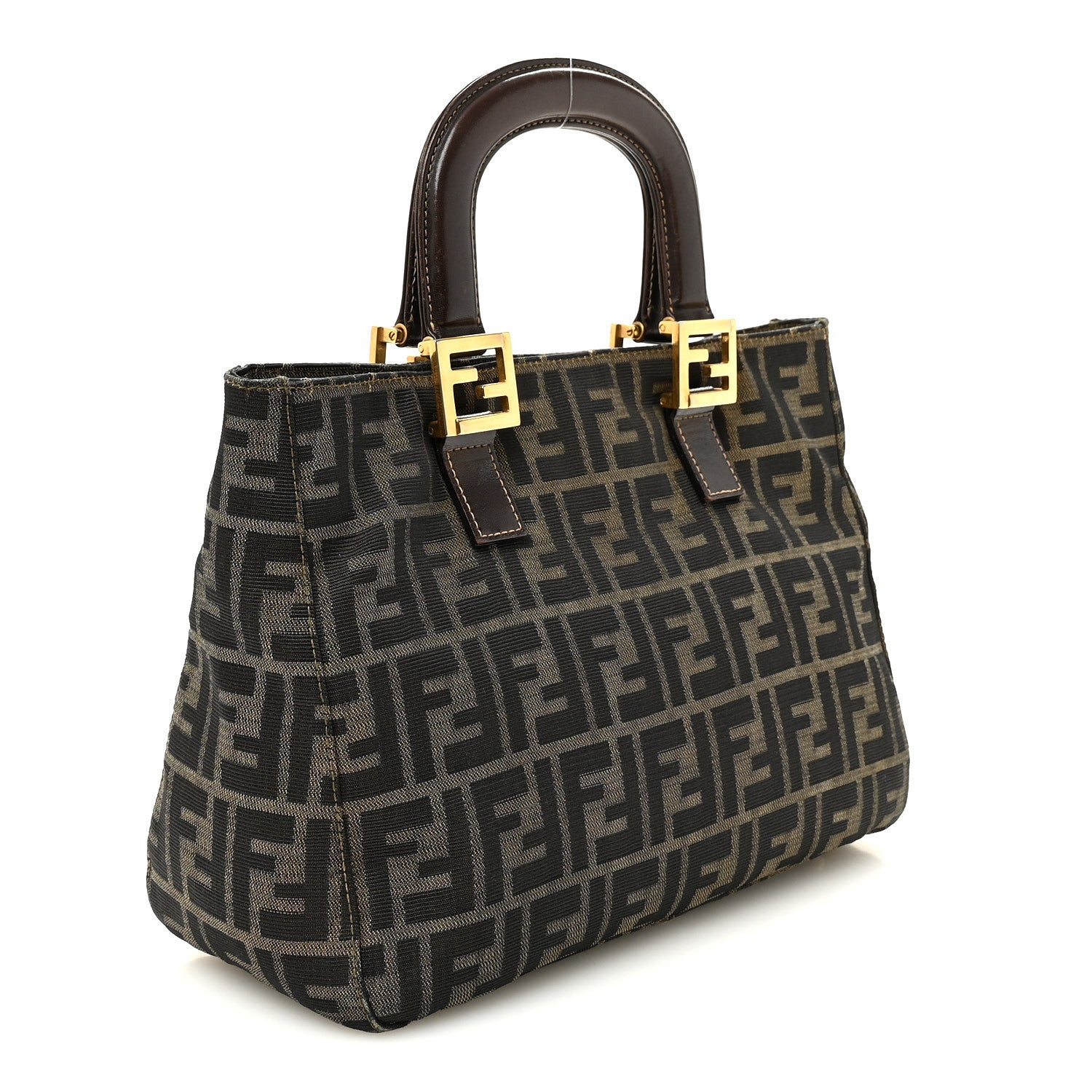 Fendi Zucca Small Holdall Tote Tobacco 1895220 – FASHIONPHILE