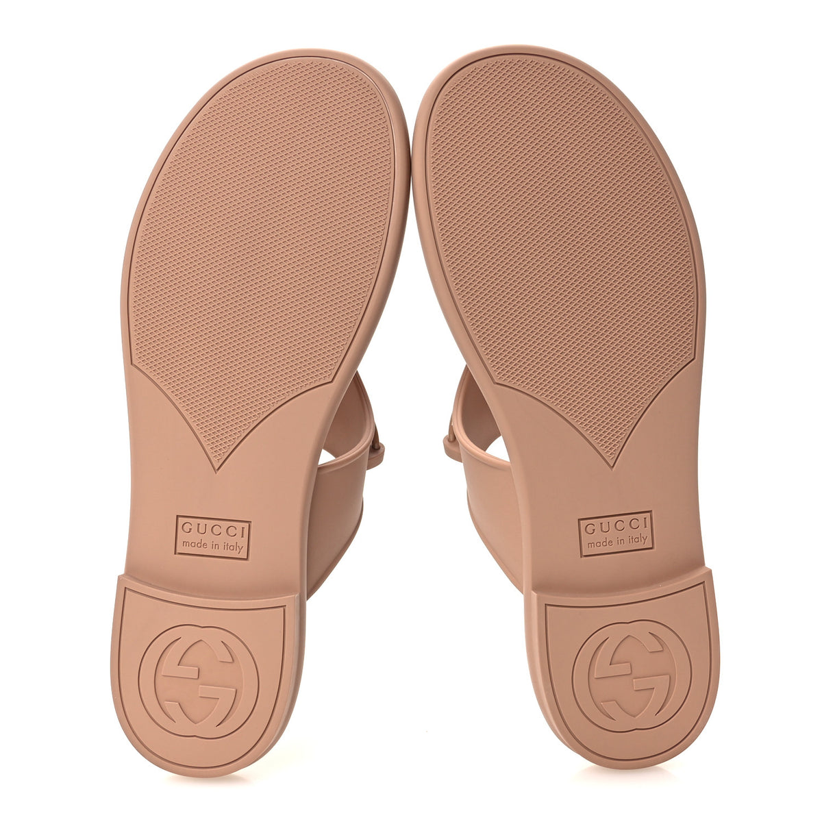 Rubber Womens Horsebit Thong Sandals 41 Vintage Camel