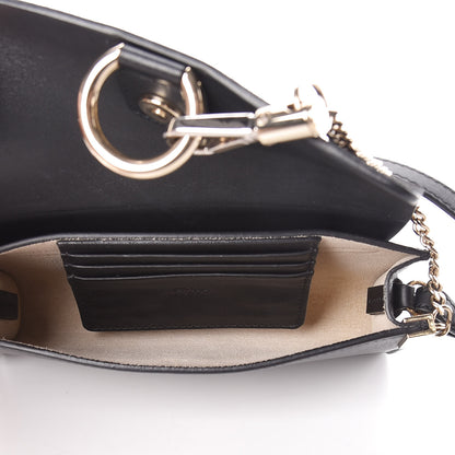 Chloe Suede Calfskin Mini Faye Shoulder Bag Black 5 of 10