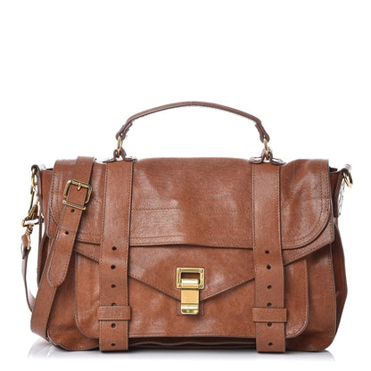 Proenza Schouler Lambskin Medium PS1 Satchel Saddle 1 of 7