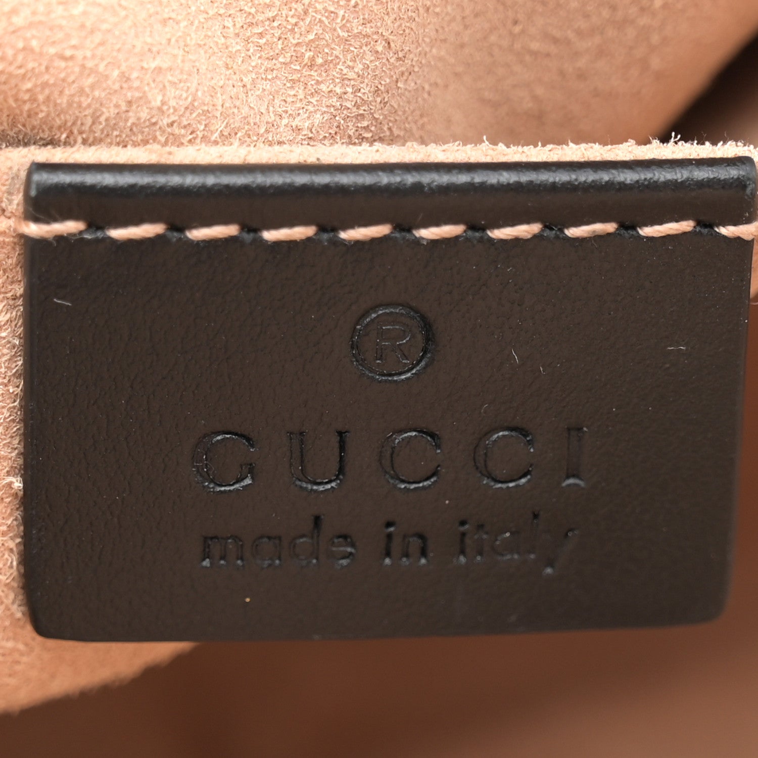 Gucci Calfskin Matelasse Mini GG Marmont Chain Shoulder Bag Black 6 of 11
