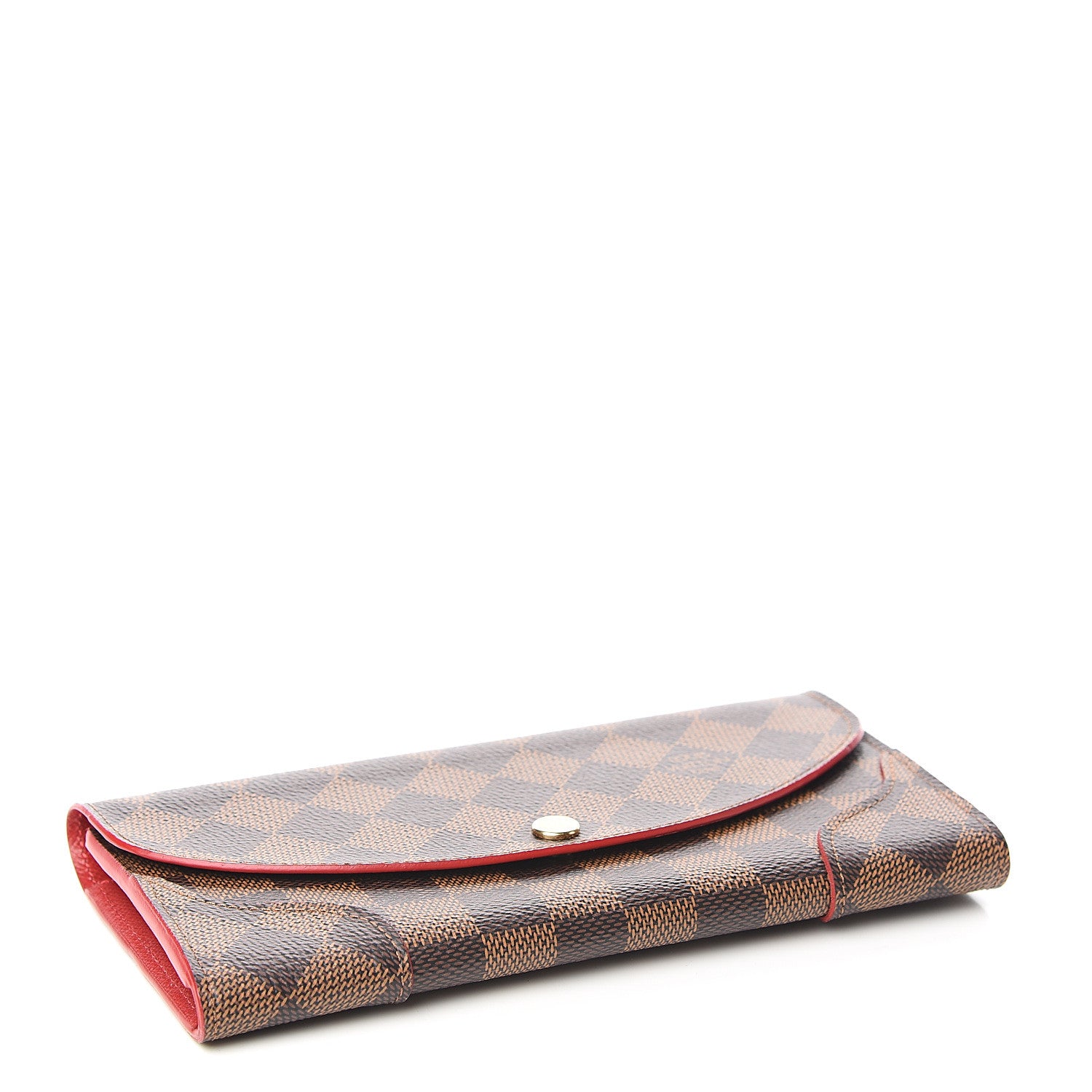 Louis Vuitton Damier Ebene Caissa Wallet Cherry 3 of 6