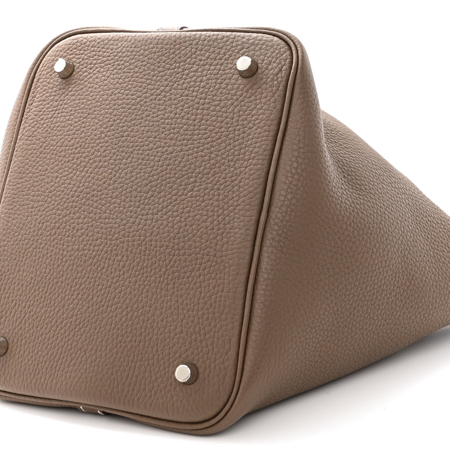 Hermes Taurillon Clemence Picotin Lock 22 MM Etoupe 10 of 10