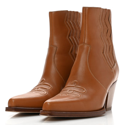 Hermes Calfskin Womens Vegas Ankle Boot 38 Naturel 3 of 9