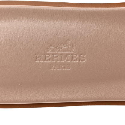 Hermes Box Calfskin Oran Sandals 41 Beige Nude 8 of 9