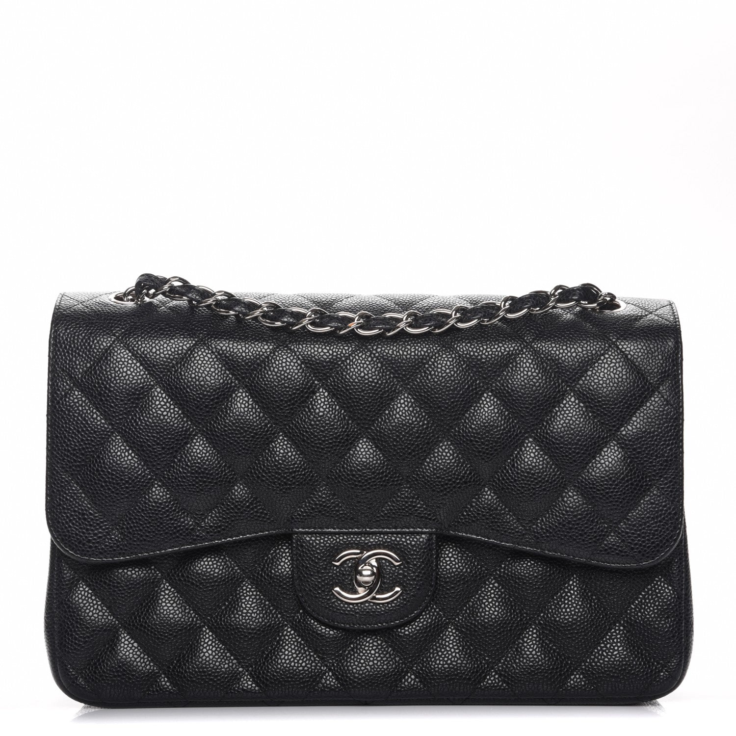 Chanel Caviar Quilted Jumbo Double Flap Black 1 of 9