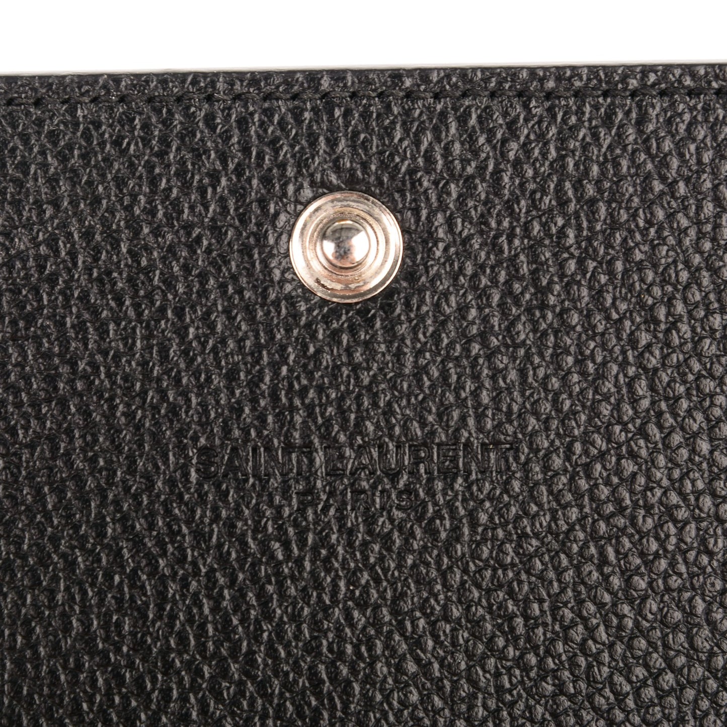 Grain De Poudre Classic Large Flap Wallet Black