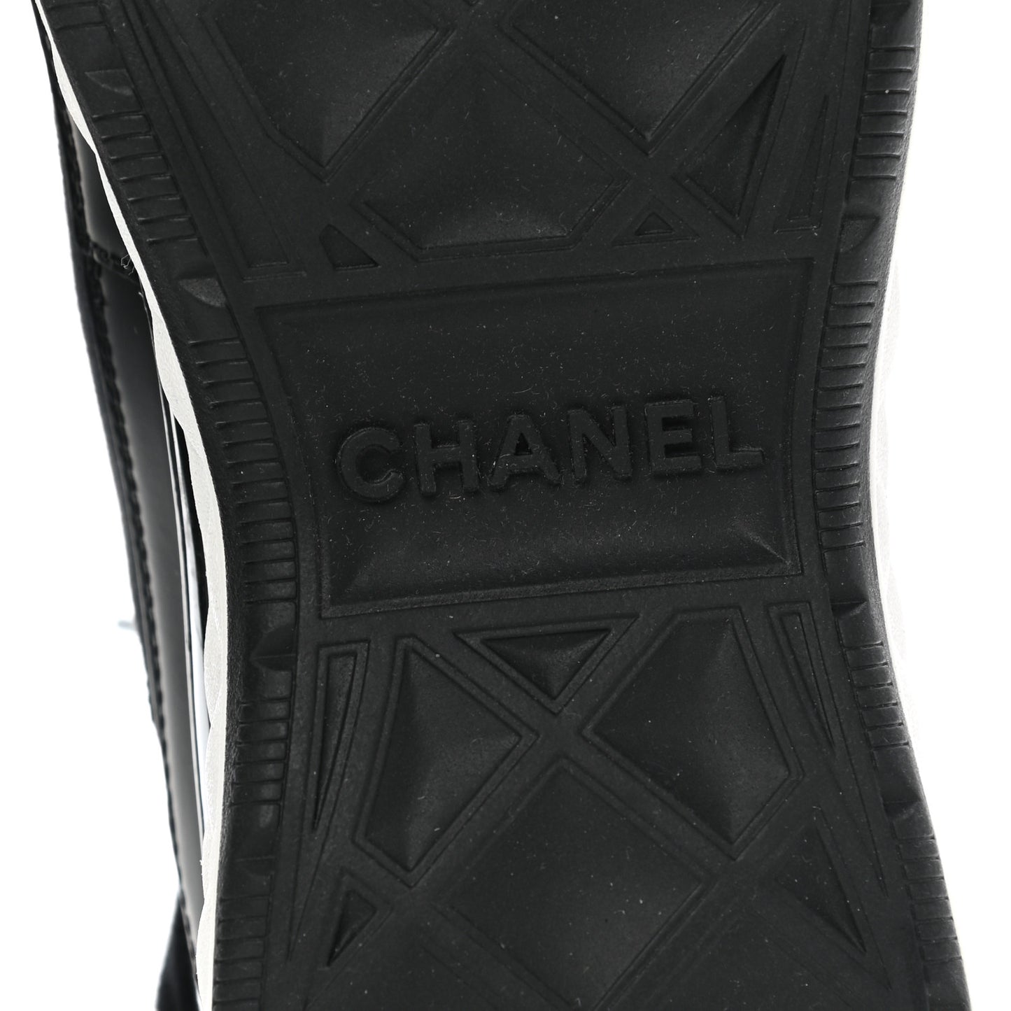 Velvet Calfskin Mixed Fibers CC Sneakers 37 Black