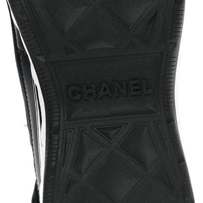 Chanel Velvet Calfskin Mixed Fibers CC Sneakers 37 Black 6 of 9