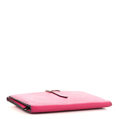 Hermes Chevre Mysore Tri-Fold Bearn Wallet Rose Shocking 4 of 11