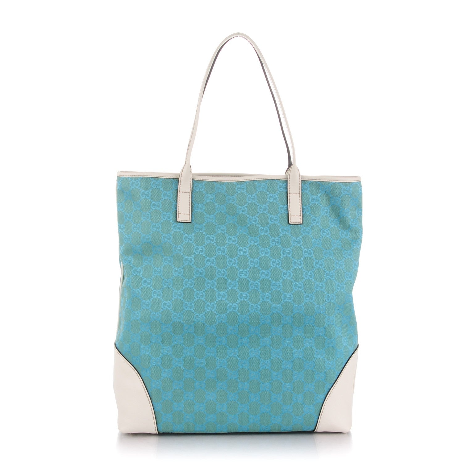 Gucci Monogram Tote Turquoise White 1 of 7