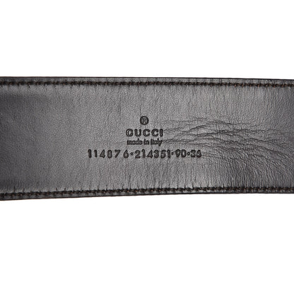 Gucci Monogram Interlocking G 40mm Belt 90 36 Dark Brown 6 of 6