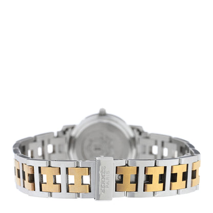 Hermes Stainless Steel 24mm Clipper Quartz Watch Gold 3 of 4