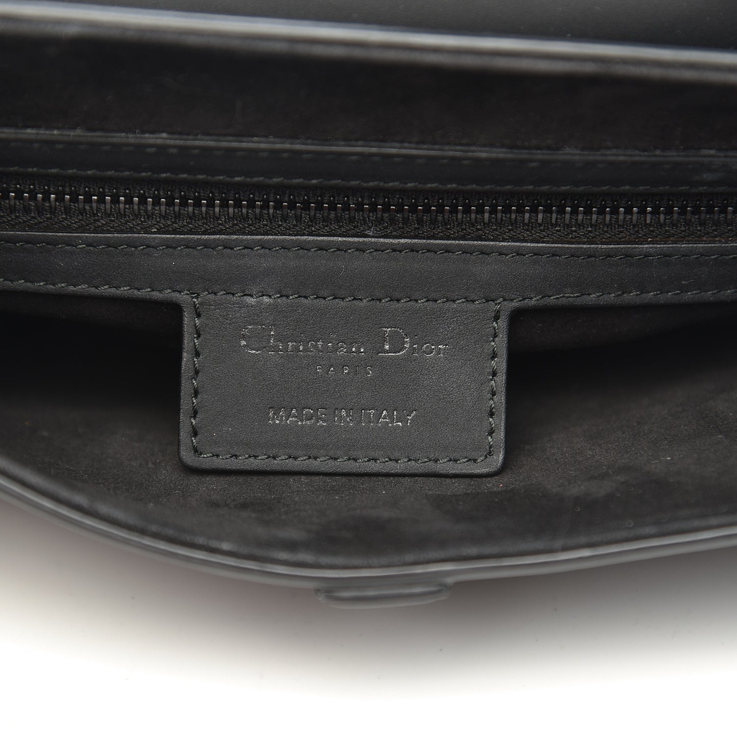 Ultra Matte Calfskin Saddle Bag Black