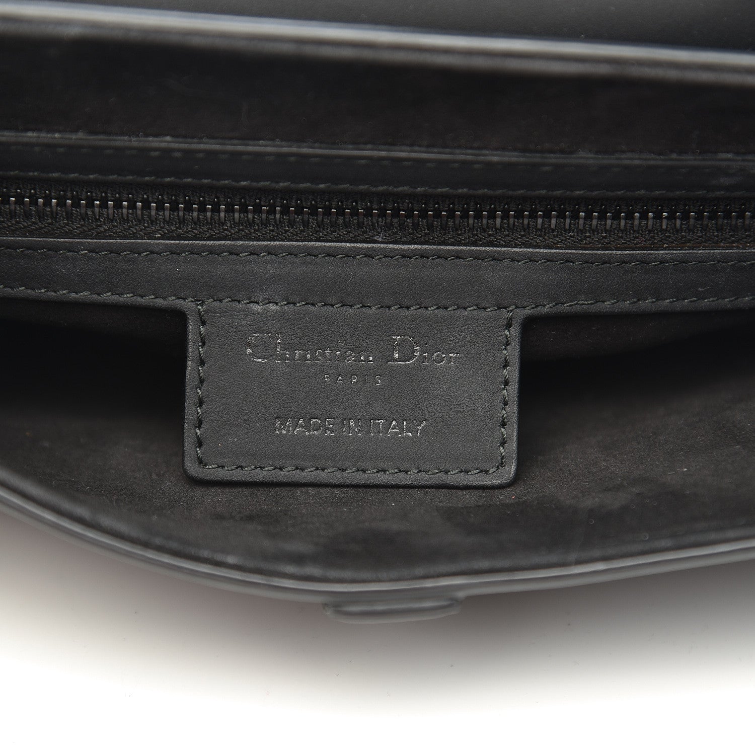 Christian Dior Ultra Matte Calfskin Saddle Bag Black 6 of 14
