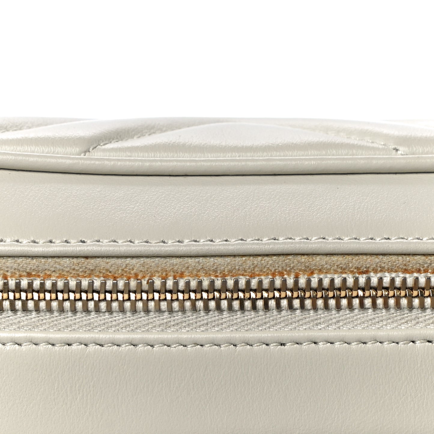 Calfskin Matelasse Monogram Lou Camera Bag Crema Soft