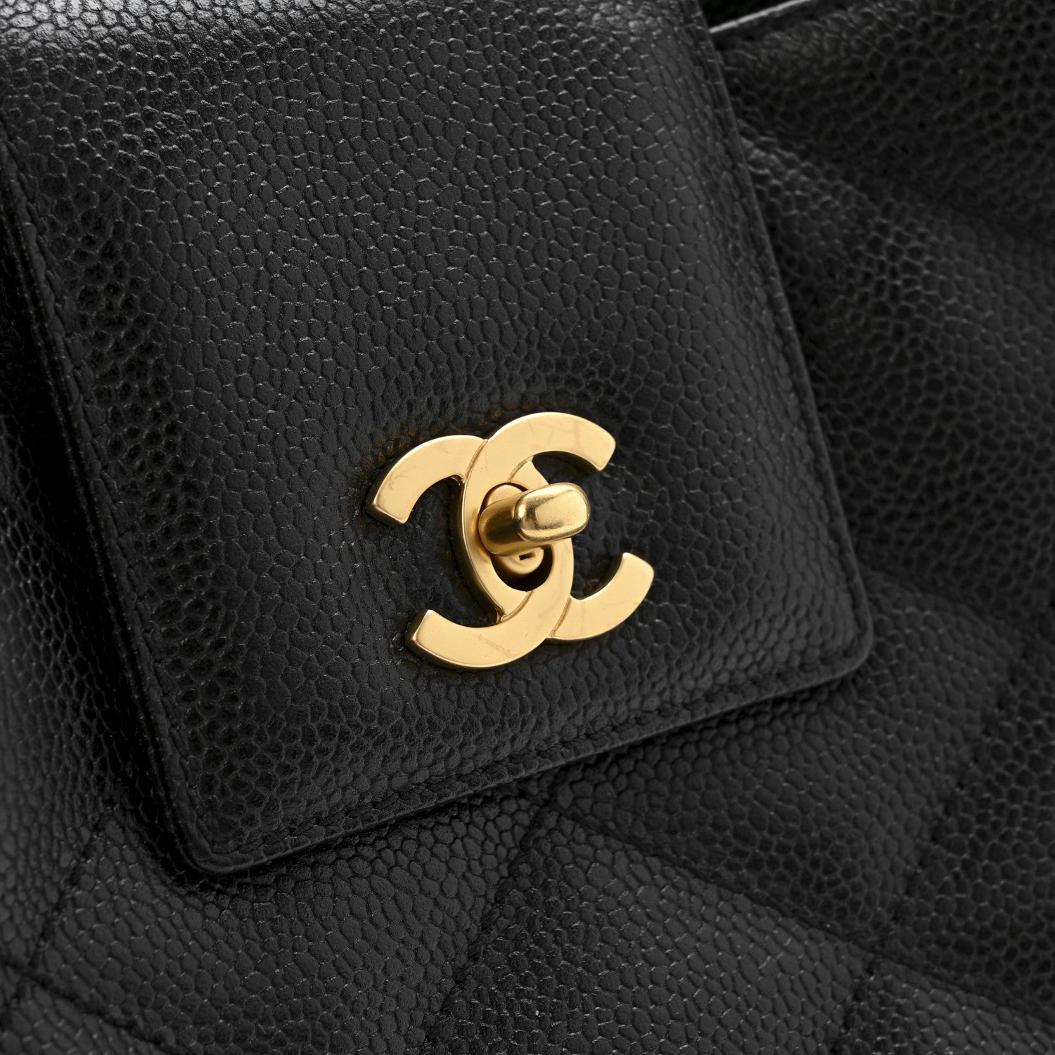 Chanel Caviar Diamond Flap Shoulder Bag Black 15 of 16