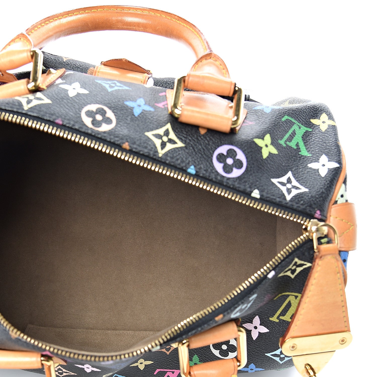 Louis Vuitton Monogram Multicolor Speedy 30 Black 4 of 15