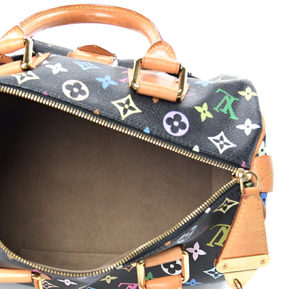 Louis Vuitton Monogram Multicolor Speedy 30 Black 4 of 15