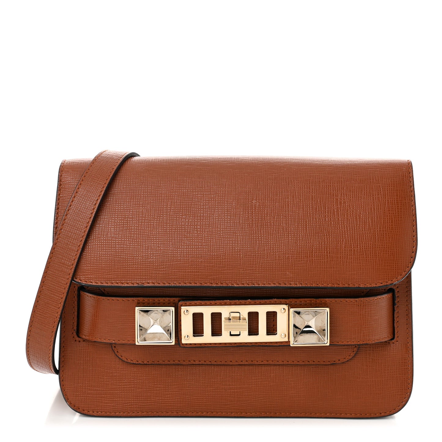 Linosa Calfskin Mini PS11 Classic Shoulder Bag Nice Tan